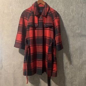 Gap Buffalo Plaid Peacoat Red/Black - size Small